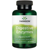 Frasco de suplemento Swanson Enzimas Digestivas 180 tabletas
