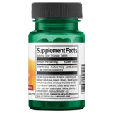 Tabla nutricional del suplemento Swanson Metilcobalamina 5000 mcg 60 tabletas veganas