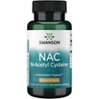 Swanson NAC n-acetil cisteína 600 mg, frasco de 100 cápsulas veganas