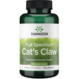 Frasco de suplemento Swanson Uña de Gato 500 mg 100 cápsulas