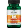 Frasco de Swanson Vitamina B6 Piridoxina de 100 mg en presentación de 100 cápsulas veganas