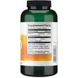 Tabla nutricional del suplemento Swanson Vitamina C con Rosa Mosqueta (1000 mg) 250 cápsulas veganas