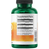 Tabla nutricional del suplemento Swanson Vitamina C con Rosa Mosqueta 500 mg 250 cápsulas