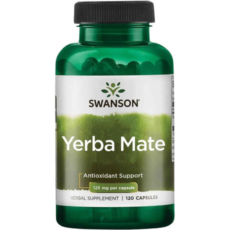 Swanson Yerba Mate, frasco de 120 cápsulas