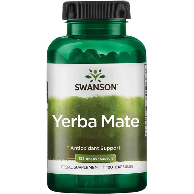 Swanson Yerba Mate, frasco de 120 cápsulas