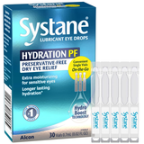 Empaque frontal de Systane Hydration PF gotas lubricantes para ojos, 30 envases unidosis