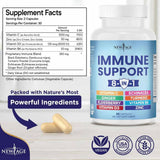 New Age Suplemento Apoyo Inmunológico 8 en 1 con Vitaminas y Minerales - 60 Cápsulas, 30 Porciones - Tabla Nutricional - Haz Tu Pedido. 