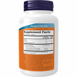 Tabla Nutricional de NOW Foods DHA-500 mg Aceite de Pescado - 500 mg de DHA y 250 mg de EPA por porción