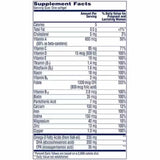 Tabla nutricional de One a Day Prenatal - Vitaminas y minerales por cápsula diaria.