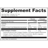 Tabla nutricional Ancient Nutrition Multi Collagen Protein 14.3 oz