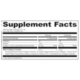 Tabla nutricional Ancient Nutrition Multi Collagen Protein 21.4 oz