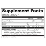 Tabla nutricional Ancient Nutrition Multi Collagen Protein 8.6 oz