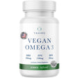 Frasco de suplemento Tahiro Omega 3 Vegano 60 cápsulas
