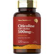 Frasco de suplemento Tahoe Nutritionals Citicolina 120 cápsulas