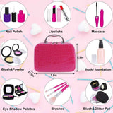 Piezas del kit TEPSMIGO de maquillaje de simulación infantil.