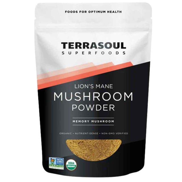 Bolsa de suplemento Terrasoul Superfoods Melena de León Extracto 4:1 polvo 156 g