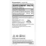 Tabla nutricional del suplemento Terry Naturally Bisglicinato de Zinc 60 cápsulas