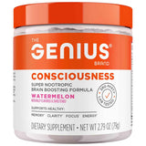 Frasco de suplemento The Genius Brand Genius Consciousness sabor Watermelon 79g