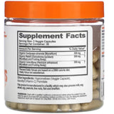 Tabla nutricional del suplemento The Genius Brand Genius Mushrooms Complejo de Hongos 90 cápsulas