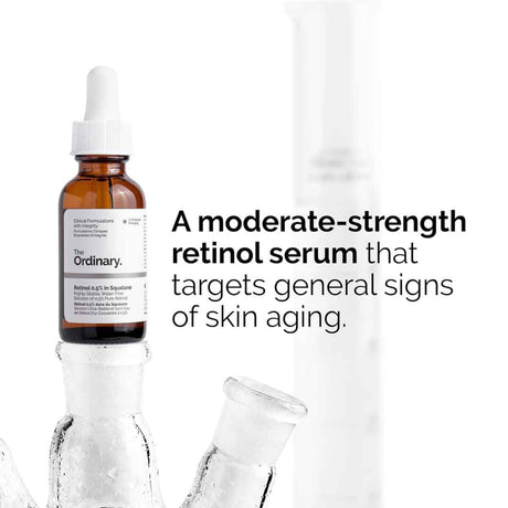 Tabla nutricional del sérum The Ordinary Retinol 0.5% en Escualano 30 ml Gotas