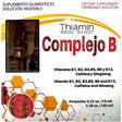 Caja del suplemento Thiamin Complejo B 1000 Shot 10 Ampollas