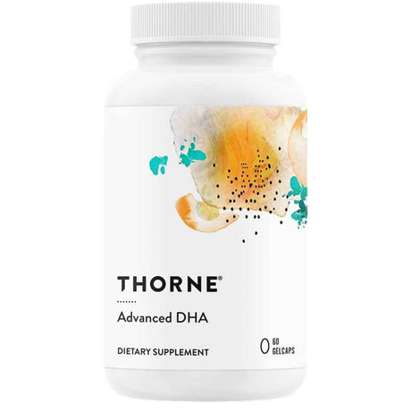 THORNE Advanced DHA 650 mg DHA 200 mg EPA 60 cápsulas blandas frontal