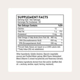 Información del suplemento THORNE Advanced DHA 650 mg DHA 200 mg EPA