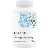 Frasco de suplemento THORNE Bisglicinato de Zinc 15 mg 60 cápsulas