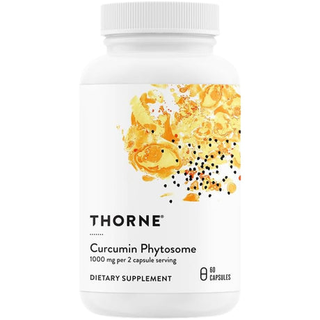 Frasco de suplemento Thorne Fitosoma de Curcumina 1000 mg 60 cápsulas