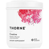 Frasco de suplemento Thorne Monohidrato de Creatina sabor Fresa 372 g
