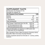 Información del suplemento THORNE Omega Superb EPA DHA líquido 200 ml