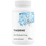 Frasco de suplemento Thorne Picolinato de Zinc 15 mg 60 cápsulas