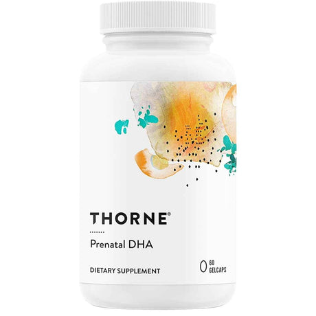 THORNE Prenatal DHA 650 mg DHA 60 cápsulas blandas frontal