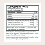 Información del suplemento THORNE Prenatal DHA 650 mg DHA 200 mg EPA