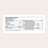 Tabla nutricional del suplemento THORNE RESEARCH Colágeno Plus Sabor Baya de la Pasión 495 g polvo