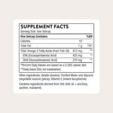 Información del suplemento THORNE Super EPA omega 3 en presentación de 180 cápsulas blandas
