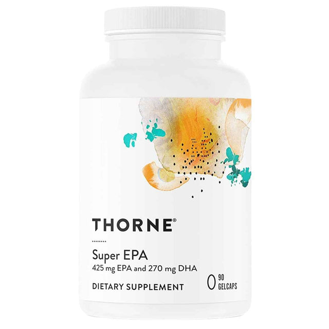 THORNE Super EPA omega 3 813 mg, frasco de 90 cápsulas blandas