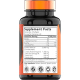Tabla nutricional del suplemento tnvitamins Aceite de Semilla de Calabaza 120 cápsulas blandas