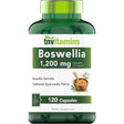 Frasco de suplemento TNVitamins Boswellia Serrata 1200 mg 120 cápsulas
