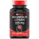 Frasco de suplemento TNVitamins Citrato de Magnesio 120 Cápsulas