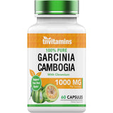 Frasco de suplemento tnvitamins Garcinia Cambogia 60 cápsulas