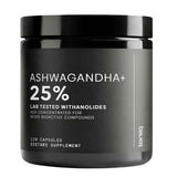 Frasco de suplemento Toniiq Ashwagandha 120 cápsulas