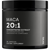 Frasco de suplemento Toniiq Maca 500 mg 90 cápsulas