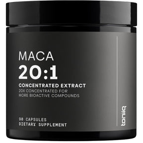 Frasco de suplemento Toniiq Maca 500 mg 90 cápsulas