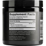 Etiqueta del frasco Toniiq resveratrol 600 mg, 60 cápsulas vegetarianas