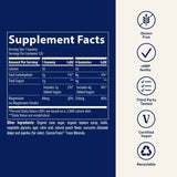 Etiqueta Supplement Facts de Trace Minerals Magnesium Gummies sabor durazno de 120 gomitas