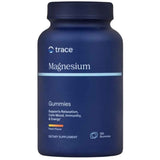 Frasco de Trace Minerals Magnesium Gummies sabor durazno de 120 gomitas