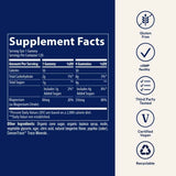 Etiqueta Supplement Facts de Trace Minerals Magnesium Gummies sabor mandarina de 120 gomitas