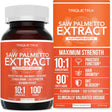 Frasco de suplemento Triquetra Extracto de Saw Palmetto 60 cápsulas blandas