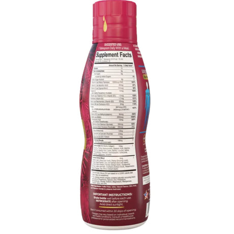 Tabla nutricional del suplemento Tropical Oasis Multivitamínico y Minerales para Adultos 480 mL